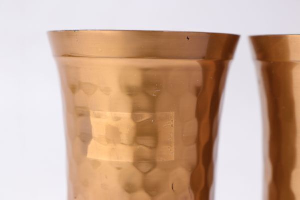  copper made one . beer tumbler 2 customer extremely thick pure - mild Balkan Via tumbler glass De0105