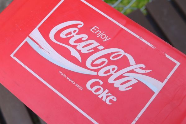 ②昭和レトロ Coca-Cola コカコーラ enjoy 踏み台 踏台 プラスチック オブジェ ディスプレイ ビンテージ 雑貨 AP1004の画像5