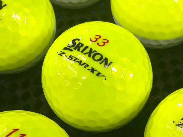 [D0D-02C] SRIXON Z-STAR XV DIVIDE 2023年モデル イエロー 20球 スリクソン ゼットスター ツートンカラー ロストボールの画像2
