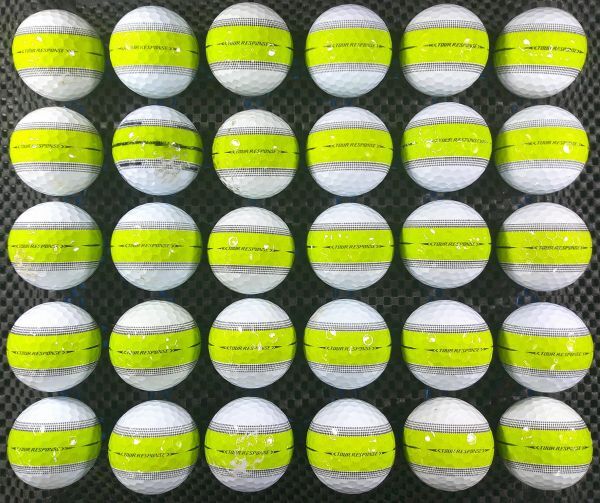 [D1M-01C] TaylorMade TOUR RESPONSE 2022年モデル ホワイトストライプ 30球 テーラーメイド ロストボールの画像3