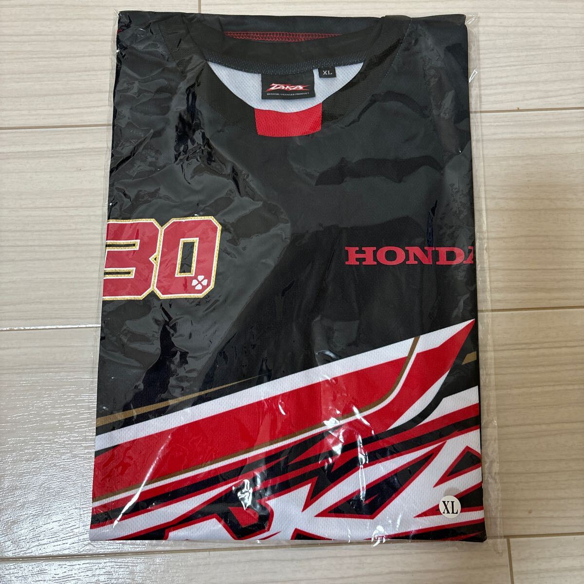 新品 未開封 MotoGP LCR HONDA HRC レーシングチームオフィシャルTシャツ #30 中上 貴晶 サイズXLの画像1