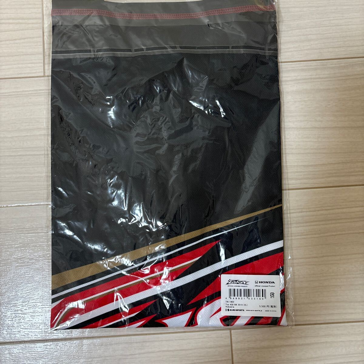 新品 未開封 MotoGP LCR HONDA HRC レーシングチームオフィシャルTシャツ #30 中上 貴晶 サイズXLの画像2