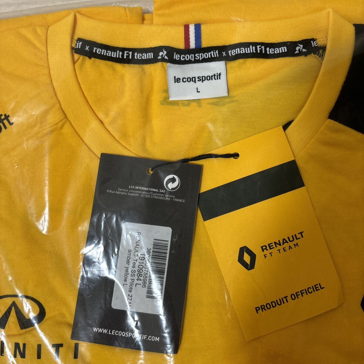  new goods unopened F1 INFINITI RENAULT Infinity Renault F1 team official replica T-shirt size :L regular price :11000 jpy tax included 