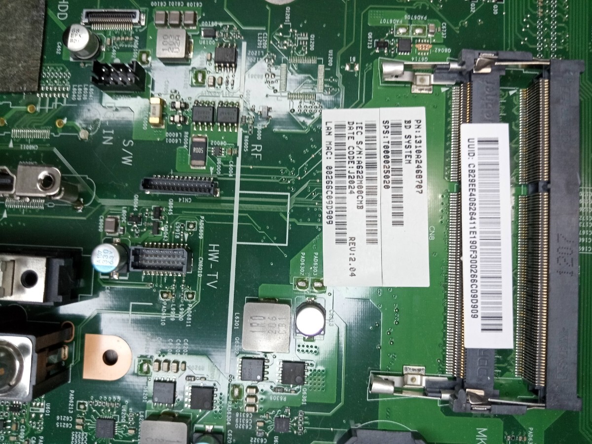  Toshiba REGZA PC-D731 for motherboard MCKINLEY-6050A2468701-MB-A02 CPU B840 attaching operation not yet verification goods Junk SMT-SJ900 less packing if click post possible 