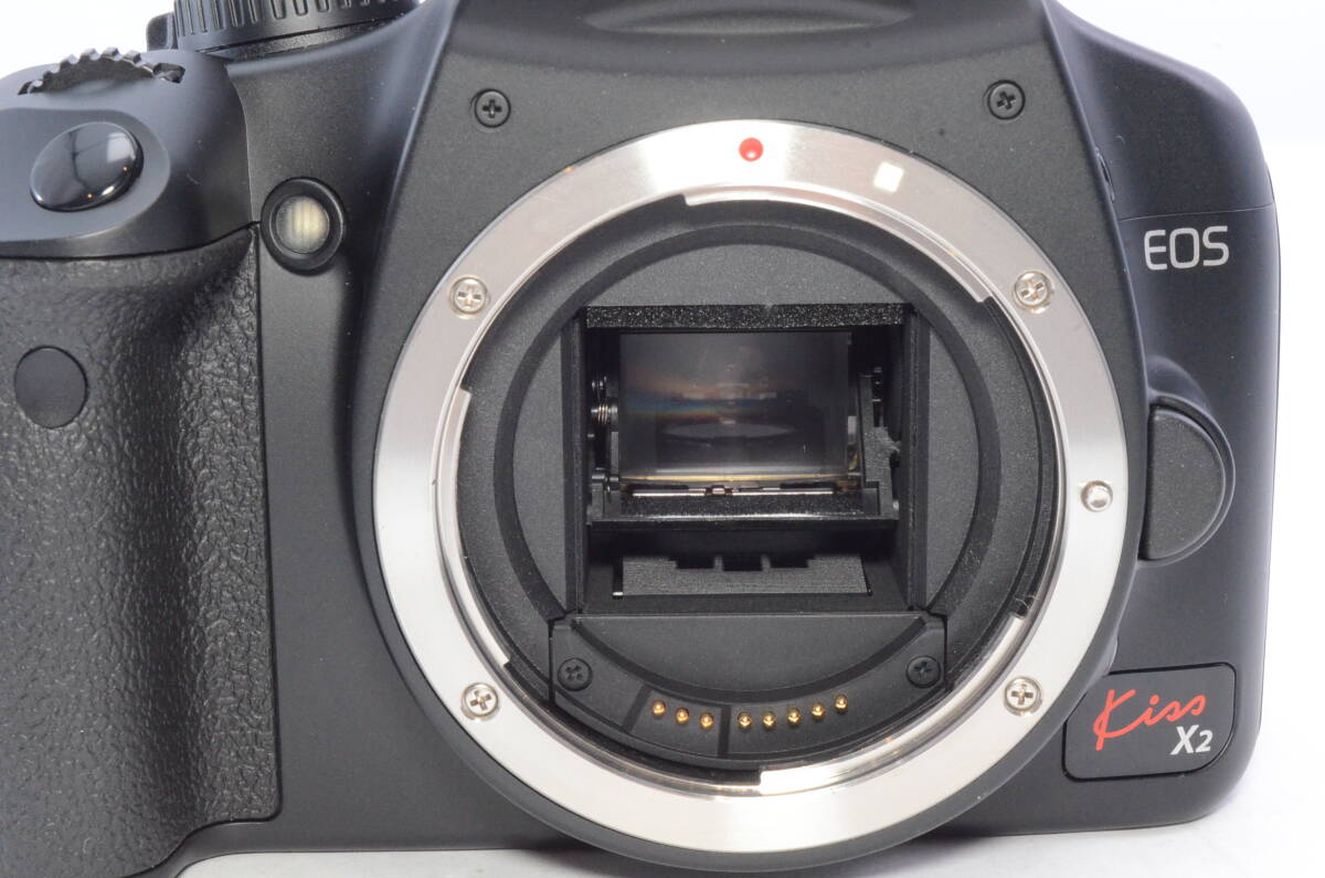 ★極上品★ Canon キャノン EOS kiss X2 レンズキット 元箱＆セミハードケース付き デジタル一眼レフカメラの画像7