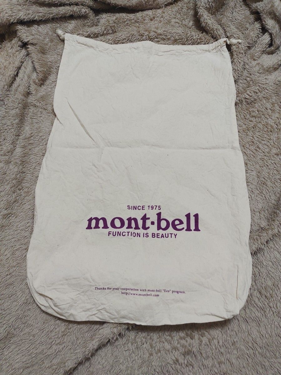 巾着袋 モンベル mont-bell 保存袋　巾着　大きい　トラベル　アウトドア　レトロ