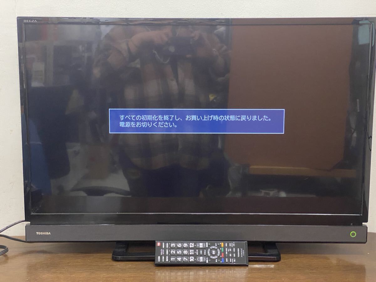 I★ 通電品 TOSHIBA 東芝 REGZA レグザ 32S20 液晶カラーテレビ32V型 ハイビジョン 2017年製 純正リモコン付の画像1