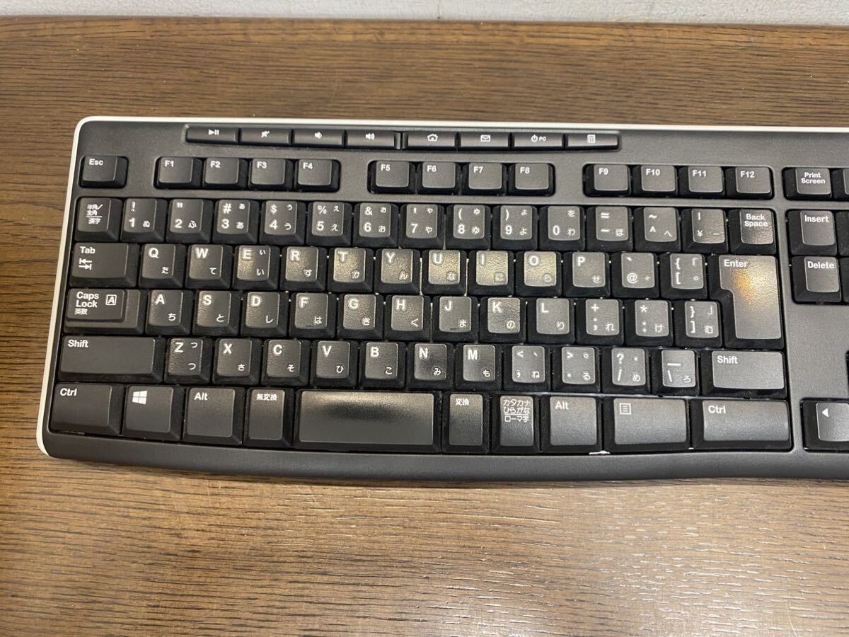 I★ ② 動作品 Logicool ロジクール Wireless Keyboard K270 日本語 108キーボード ワイヤレス _画像2