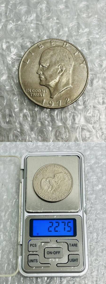 I♪ アメリカ銀貨 リバティコイン LIBERTY 1972 1976 1978 アイゼンハワー 1ドル 硬貨 アンティーク コレクション 6枚 まとめ_画像3