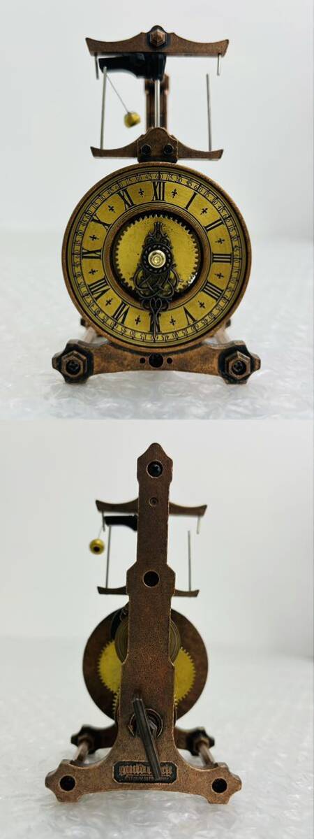 I♪ 希少 TOMY トミー giuld clock 1979年製 ギルドクロック からくり時計 置時計 アンティーク ヴィンテージの画像2