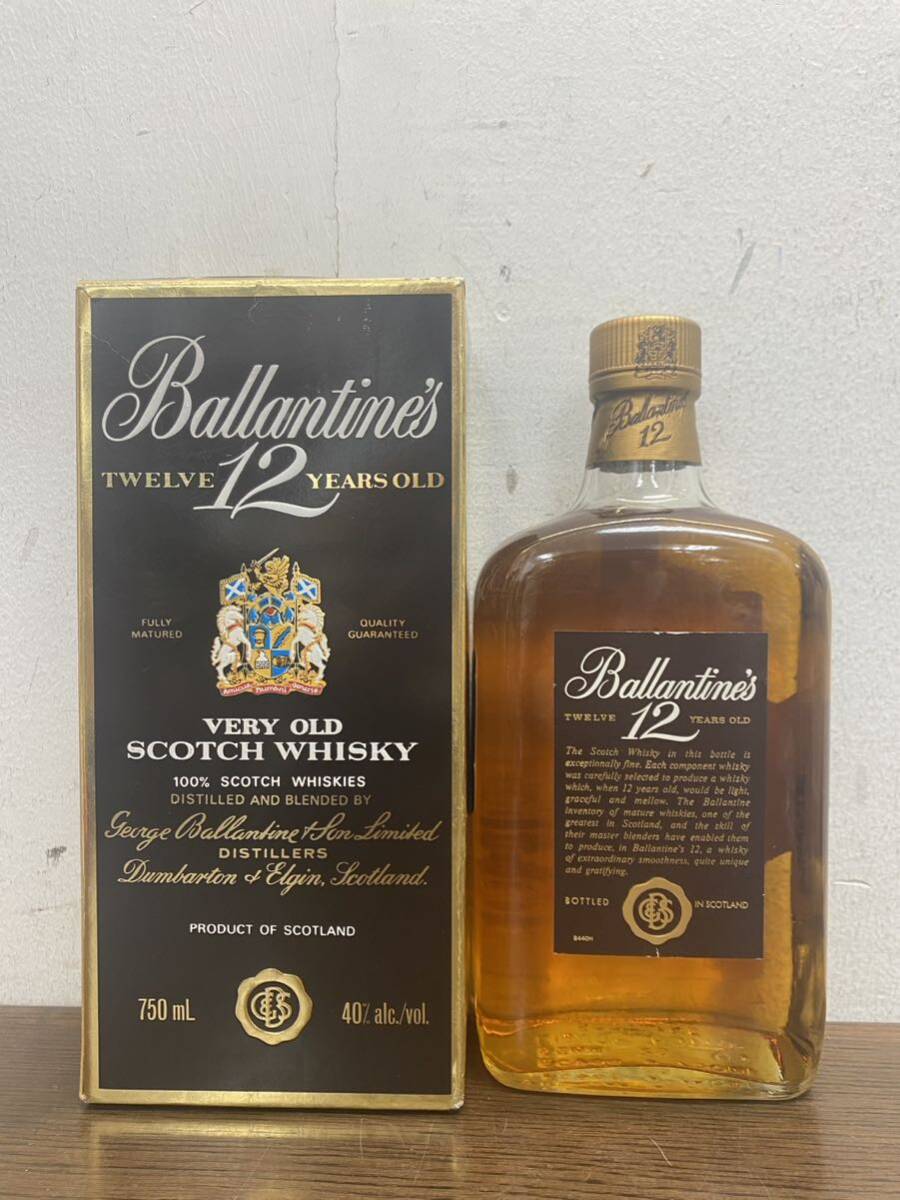 I★ 未開栓 古酒 バランタイン 12年 ベリーオールド スコッチウイスキー Ballantine's VERY OLD 750ml 40%_画像3