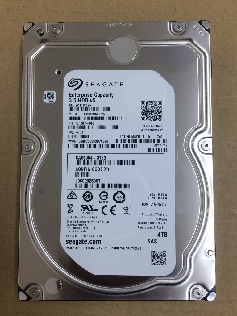 * prompt decision * Seagate 3.5 -inch SAS 4TB 12Gbps 7200rpm ST4000NM0025