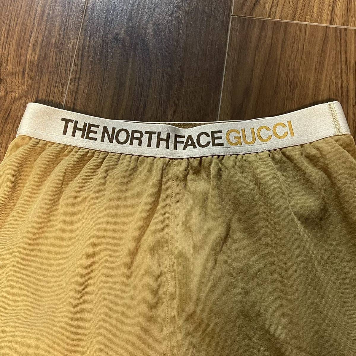 グッチ（GUCCI）× THE NORTH FACE(ザノースフェイス) 茶フリースパンツ ジャージパンツ レギンスパンツ テクニカルジャージ S 新品の画像10