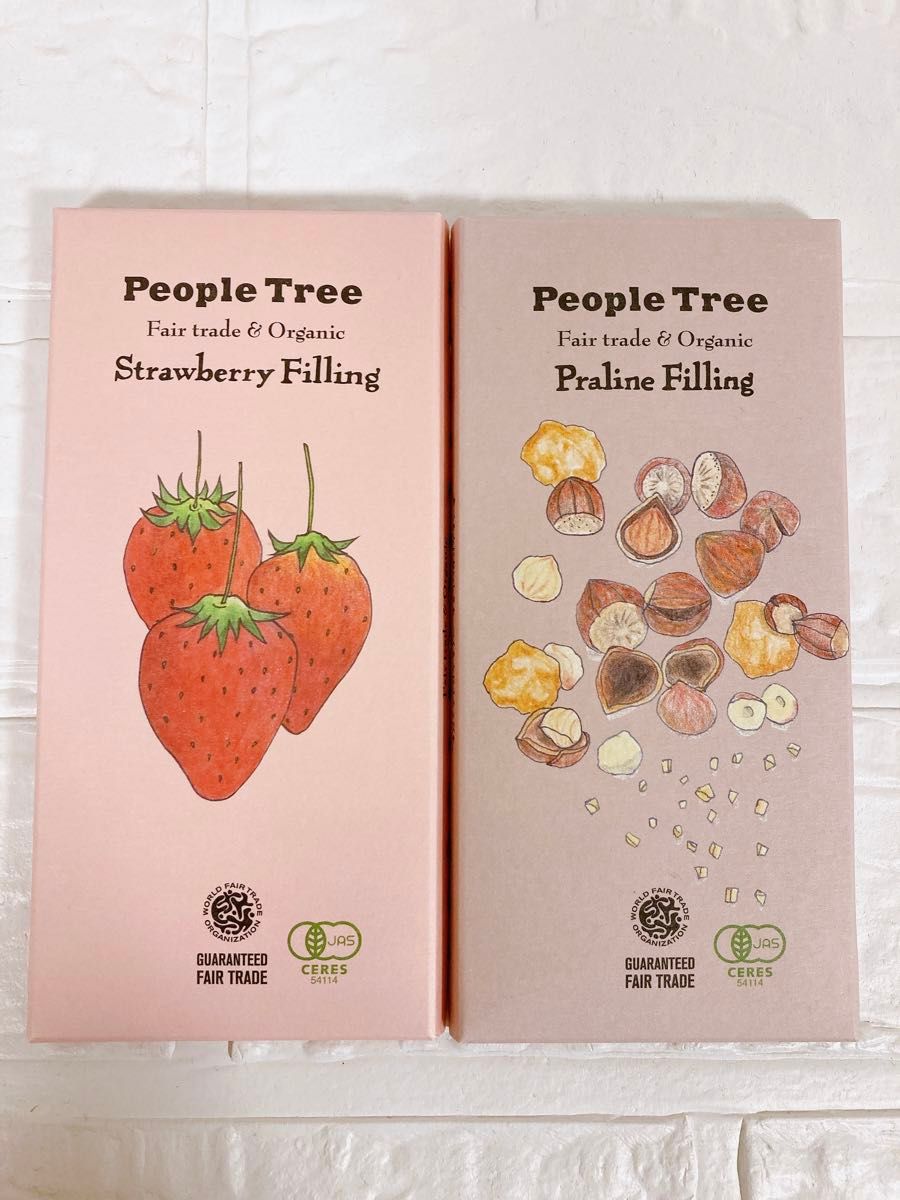 6枚 ピープルツリー people tree ストロベリー3枚 プラリネ3枚