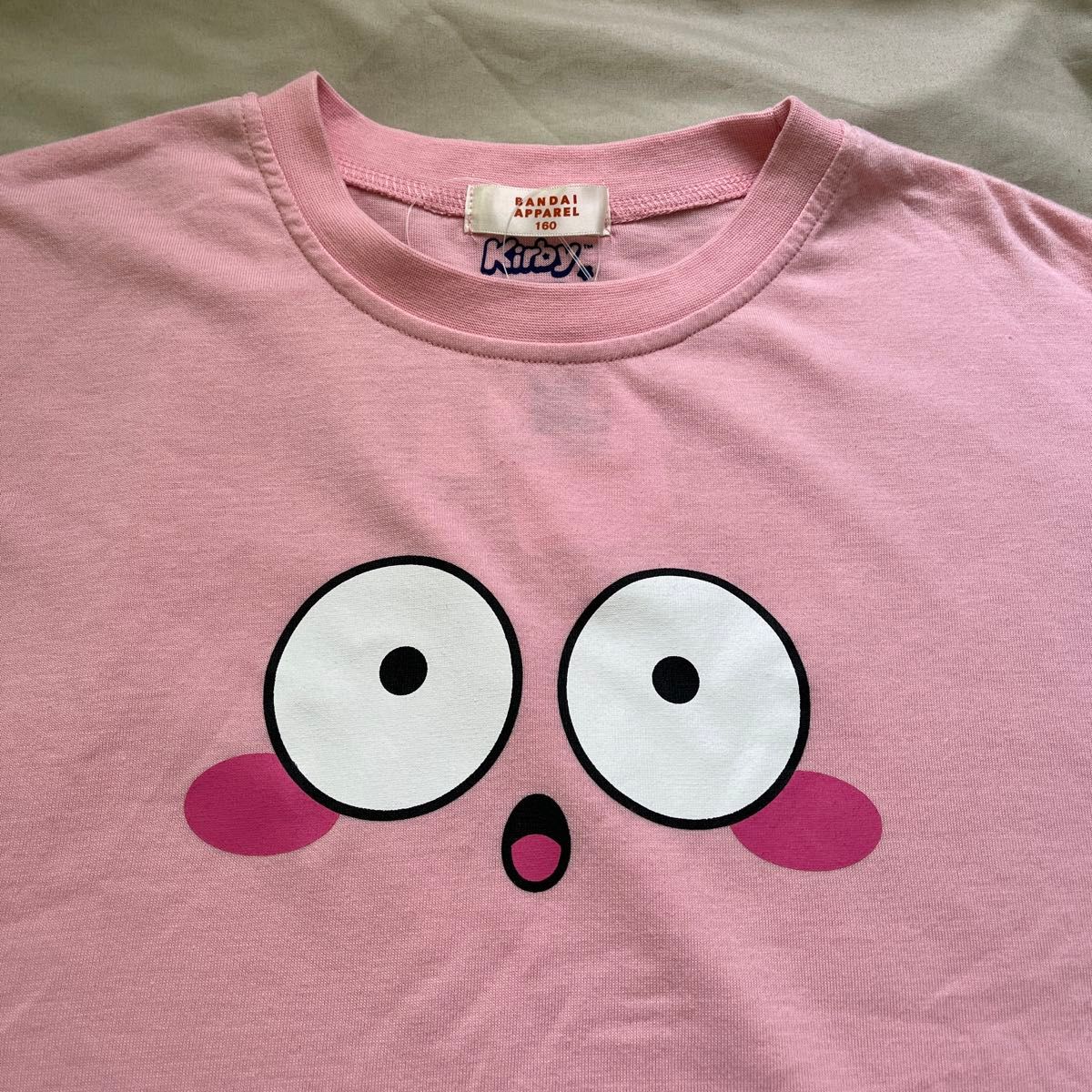 星のカービィ カービィ 顔 フェイス なりきり 半袖 Tシャツ 160cm 新品 未使用 ピンク