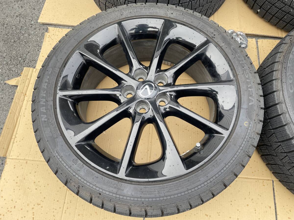 良品！バリ山！215/45R１７ タイヤホイールセット CT200ｈ 30プリウス 50プリウス 純正？社外ホイール 17インチ PCD100の画像5