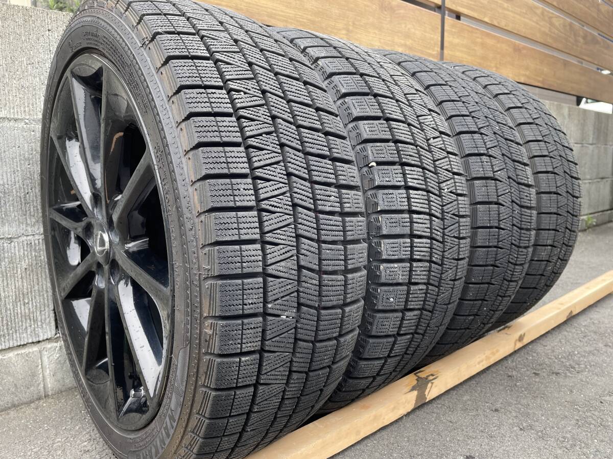 良品！バリ山！215/45R１７ タイヤホイールセット CT200ｈ 30プリウス 50プリウス 純正？社外ホイール 17インチ PCD100の画像8