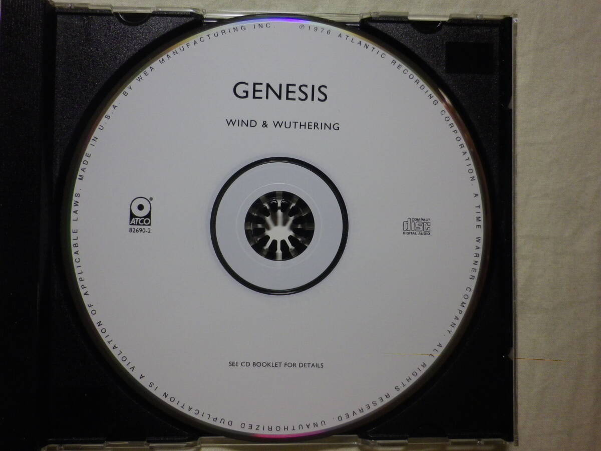 『Genesis/Wind ＆ Wuthering(1976)』(リマスター音源,ATCO 82690-2,USA盤,歌詞付,Your Own Special Way,Phil Collins,Steve Hackett)_画像3
