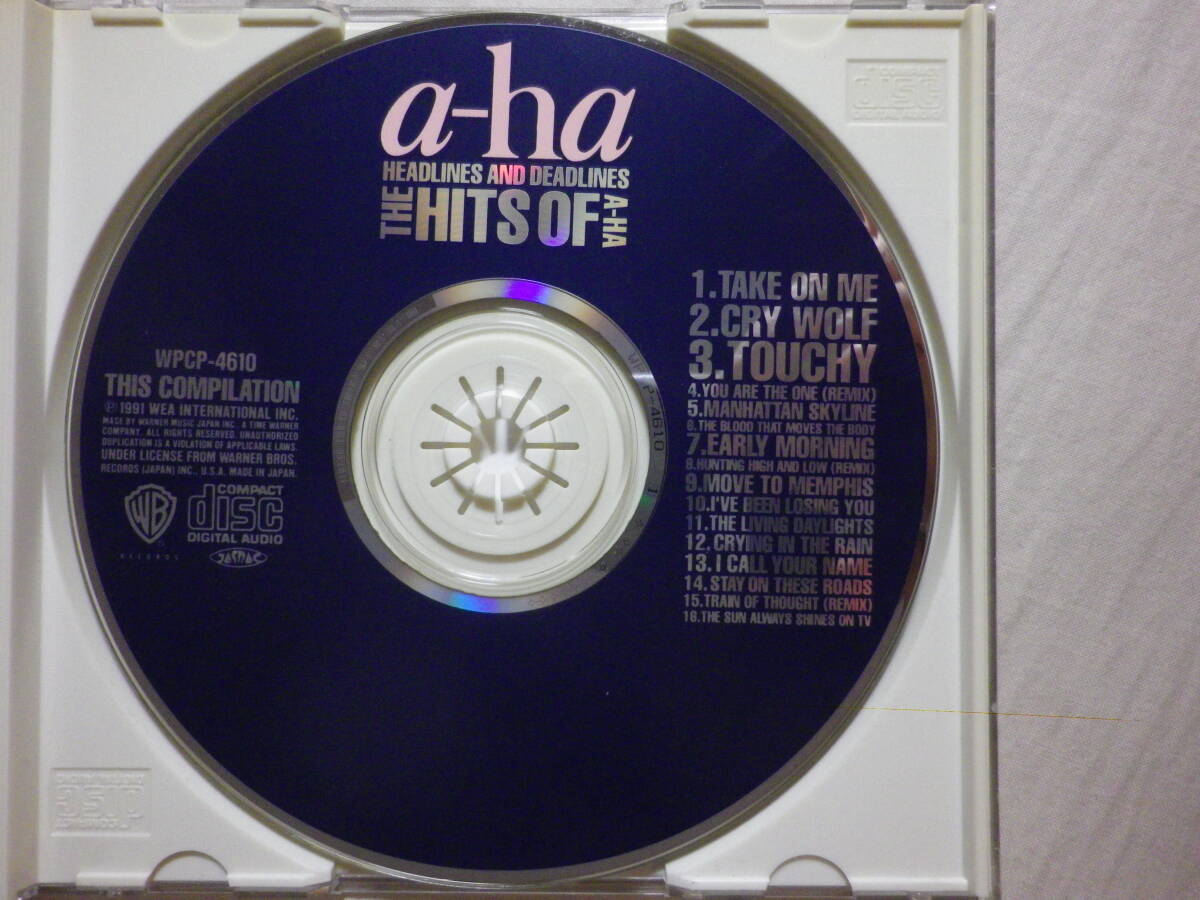 [a-ha/Headlines And Deadlines~The Hits Of a-ha(1991)](1991 год продажа,WPCP-4610, снят с производства, записано в Японии с лентой,.. перевод есть,Take On Me,80\'s)
