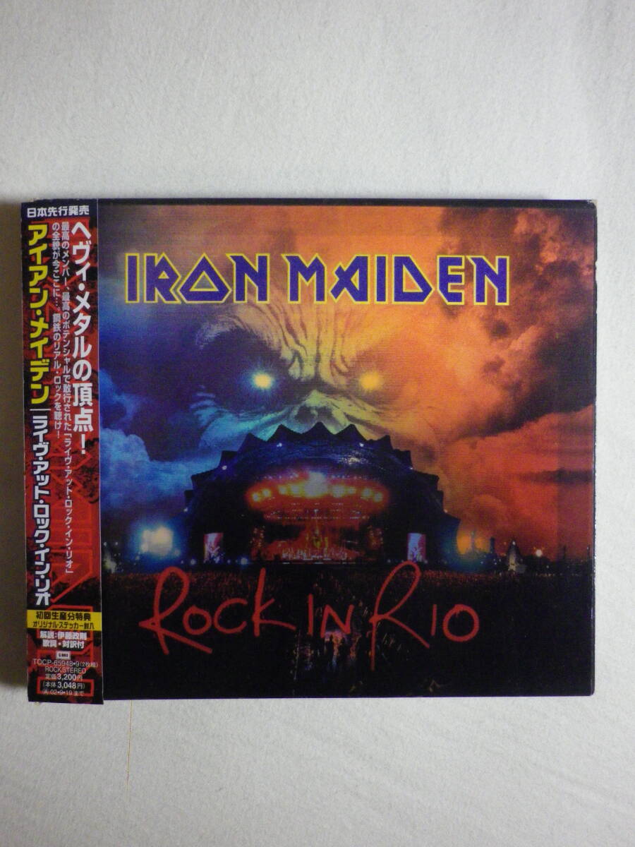 『Iron Maiden/Rock In Rio(2002)』(2002年発売,TOCP-65948/9,国内盤帯付,歌詞対訳付,2CD,ライブ・アルバム)_画像1