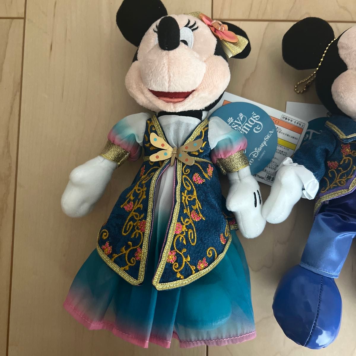 ディズニー　ファンタジースプリングス　ぬいぐるみバッジ　ぬいば TDR ミッキー ミニー