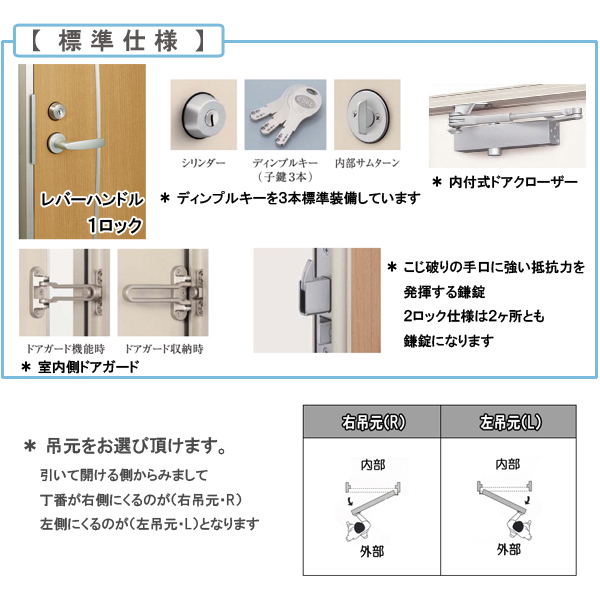 アルミサッシ YKK アパートドア レガーロ R14 W785×H2000_画像3