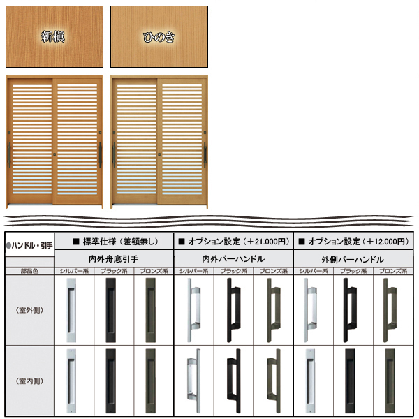 アルミサッシ YKK 玄関引戸 れん樹 A10W 内付 ランマ通し 単板_画像2