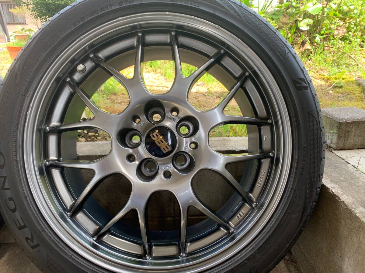 BBS RG-R( RG799) 17インチ 鍛造品 PCD100 7.5J +48 ブリヂストン レグノGR-XⅡ 215/45R17 プリウス 86 BRZの画像5