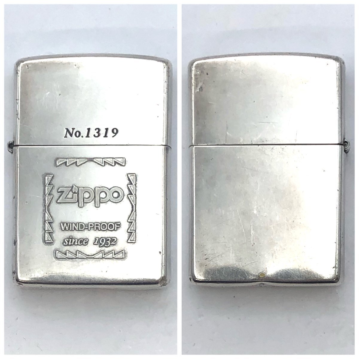 1円～/ZIPPO/ジッポー/№1319/シルバーカラー/1998年製/ライター/煙草/喫煙具/喫煙グッズ/コレクション/火花OK/ジャンク/H082の画像2