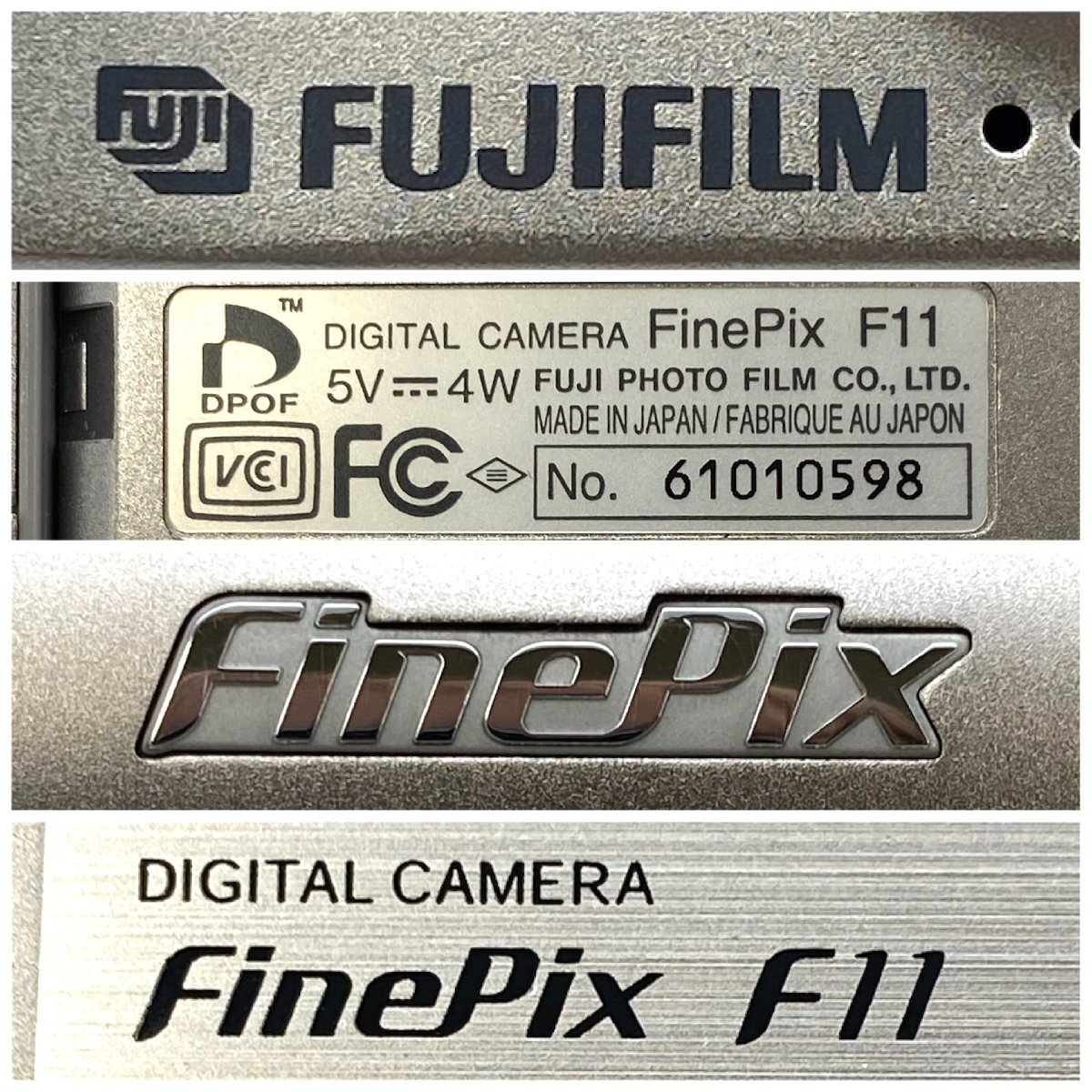 1円～/FUJIFILM/フジフィルム/FinePix/F11/付属品付/デジタルカメラ/デジカメ/コンパクトデジタルカメラ/難あり/ジャンク/HM124_画像7