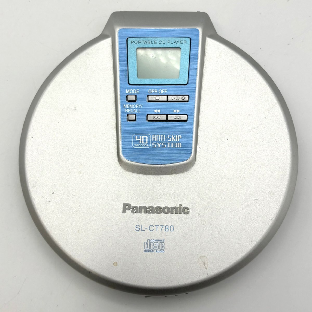 1円～/Panasonic/パナソニック/SL-CT780/付属品付/CDプレーヤー/ポータブルプレーヤー/オーディオ機器/通電確認済/ジャンク/K014の画像2