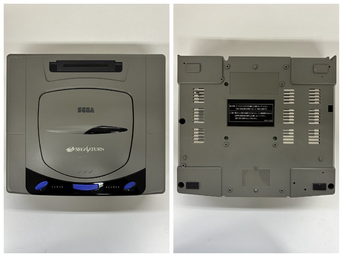 1円～/SEGA/セガ/セガサターン/HST-3210/カセット・付属品付/テレビゲーム/本体/ソフト/おもちゃ/まとめ/ジャンク/W008の画像2