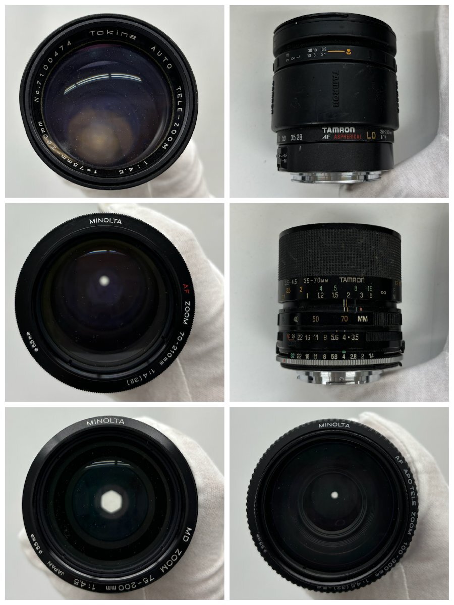 1円～/MINOLTA/TAMRON/CANON/SIGMA/etc.../LENS/レンズ/40点/まとめ/一眼レフカメラ/カメラ/アクセサリー/中古/大量/ジャンク/K011