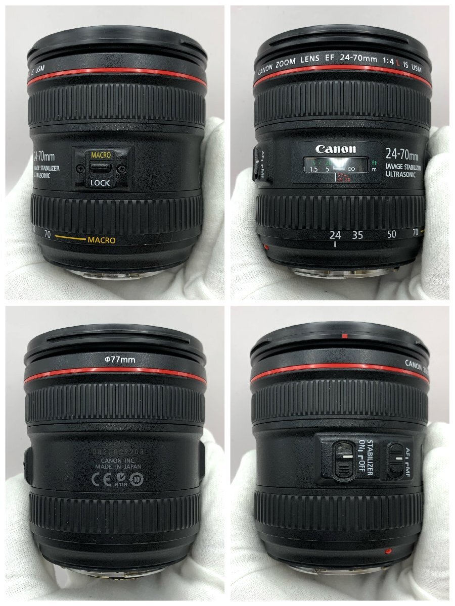 1円～/Canon/キャノン/ZOOM/LENS/EF/24-70ｍｍ/F4/L/IS/USM/レンズ/AF/オートフォーカス/動作確認済/ジャンク/I214