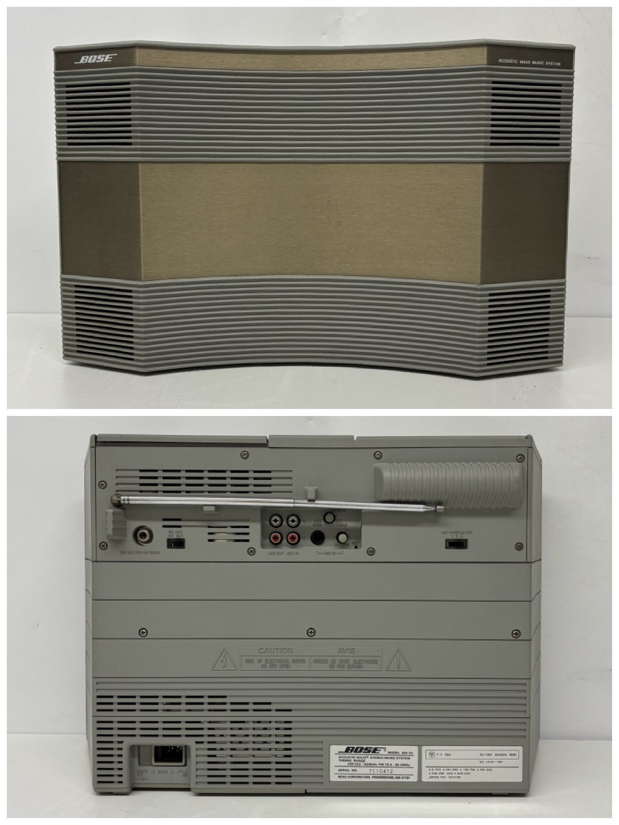 1円～/BOSE/ボーズ/AW-1D/ACOUSTIC WAVE MUSIC SYSTEM/CDラジオカセットプレーヤー/オーディオ機器/通電確認済/難あり/ジャンク/W106_画像2