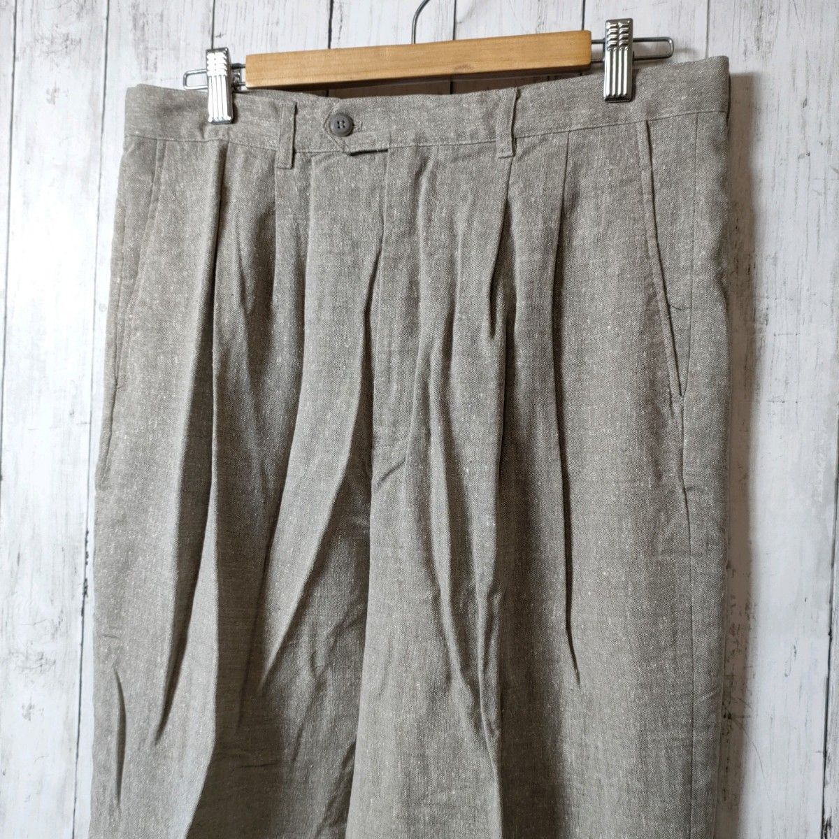 【未使用】Jasmi ジャスミ シルク SILK ズボン パンツ メンズ 灰色