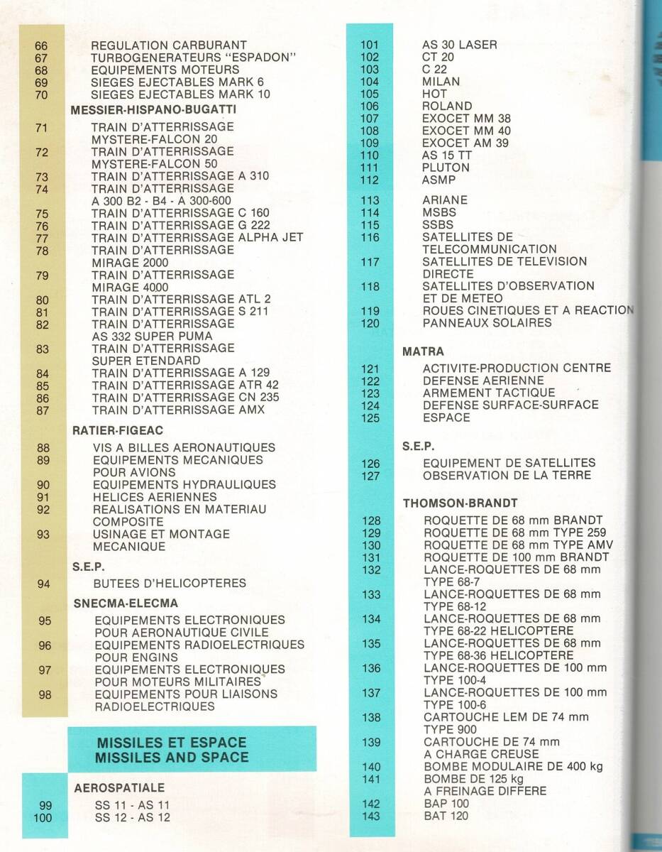 L'industrie Aeronautique Et Spatiale FranCaise 1983（フランスの航空宇宙産業1983）仏語 A4 144ｐペーパーバック RJ124UT_画像3