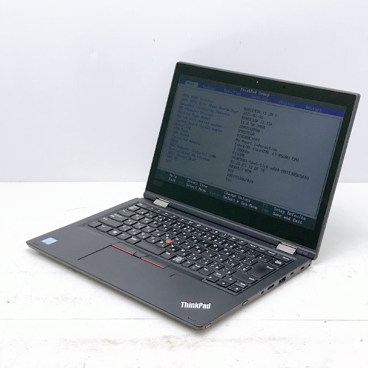 【月曜日午前10時台終了】Lenovo ThinkPad L380 Yoga Core i7 8550U 1.8GHz 8GB SSD256GB 13.3 ジャンク扱い ACアダプター欠品 H12362の画像1
