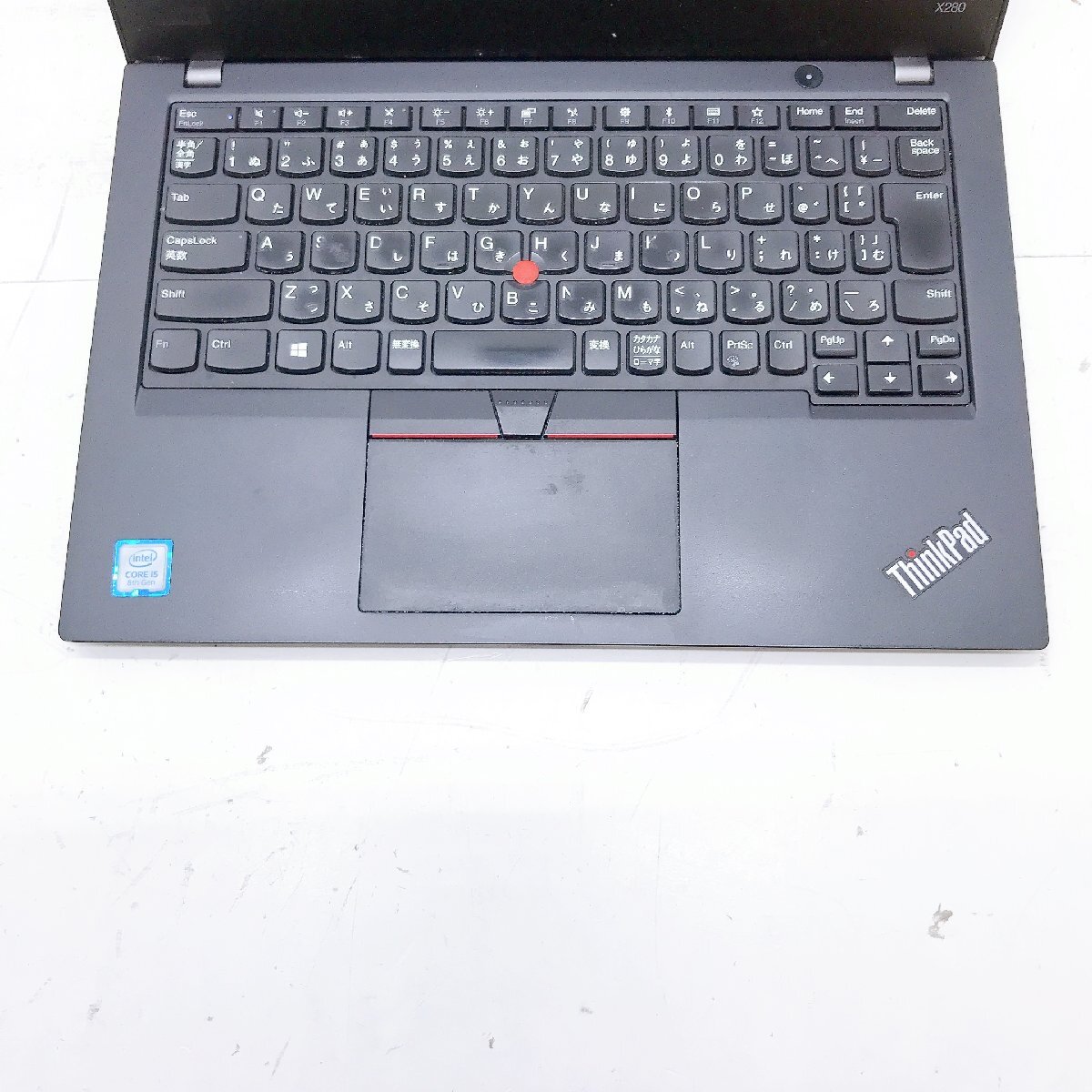 Lenovo ThinkPad X280 Core i5 8250U 1.6GHz 8GB SSD256GB 12.5 ジャンク扱い H12408の画像3