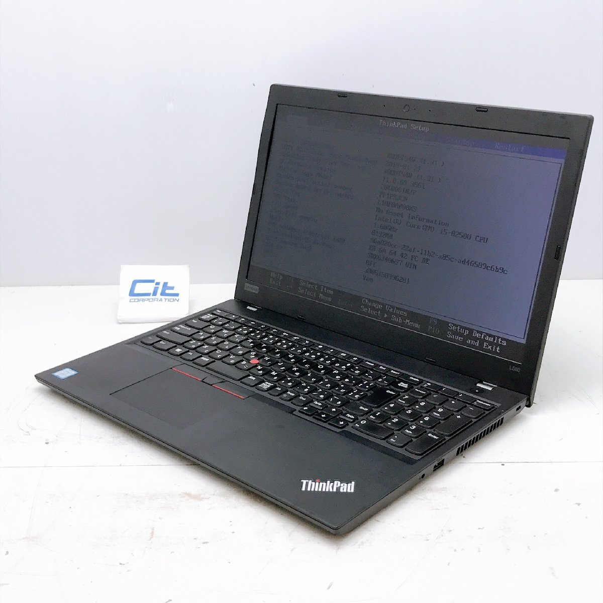 Lenovo ThinkPad L580 Core i5 8250U 1.6GHz 8GB 500GB 15.6 ジャンク扱い ノートパソコン H12394の画像1