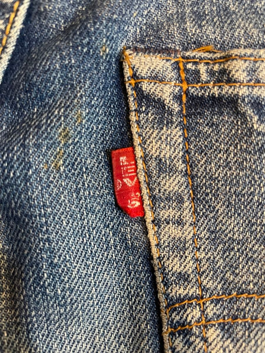 levi's 501 66前期 両面BIGE 28×33 リーバイス 不均等V