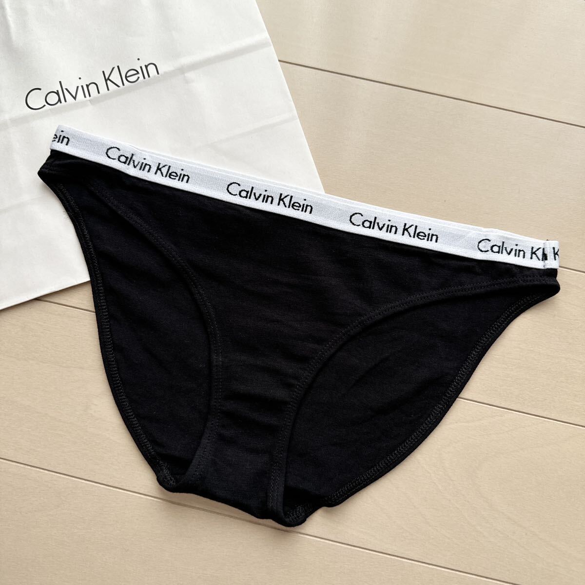 Calvin Klein カルバンクライン 下着 ショーツ S M ビキニ コットン パンツ 定番 BLACKPINK ジェニー ジェニ jennie ハワイ ウエストロゴ_画像2