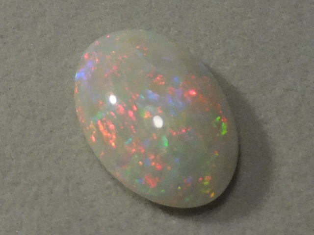 [24533]* large grain * white color. kabo. neon . color Kirameki .. natural opal loose 5.05ctso-ting memory attaching 