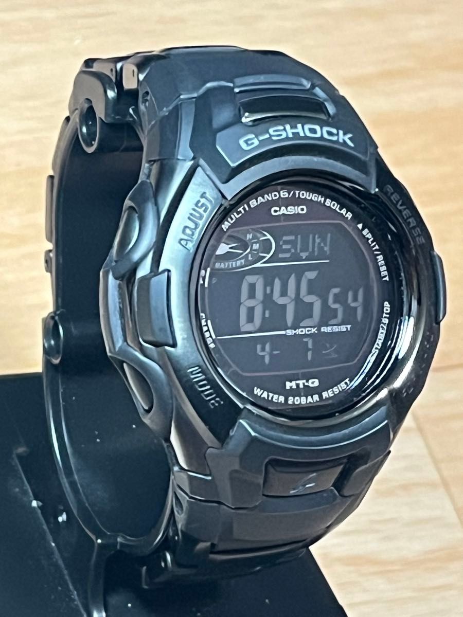 CASIO G-SHOCK 超美品ブラックフォース ソーラー電波メタルバンド時計