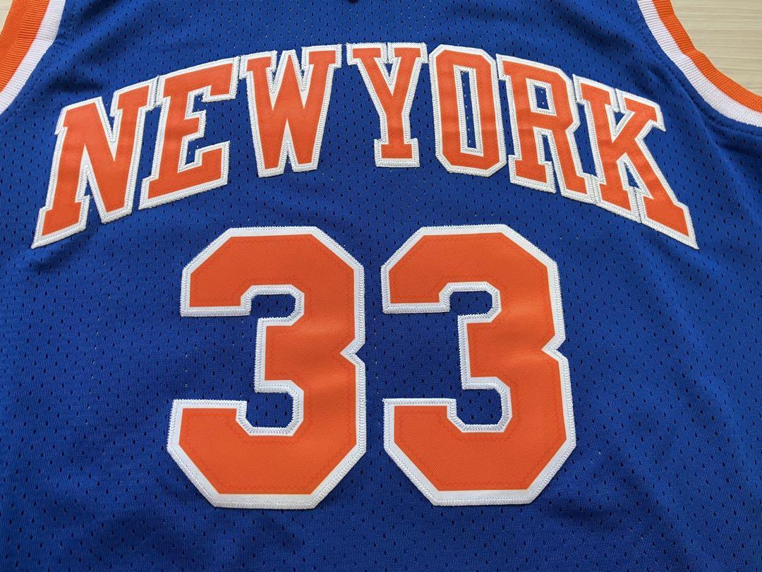 未使用品 NBA KNICKS パトリック・ユーイング EWING ＃33 ★ニューヨーク・ニックス ユニフォーム ゲームシャツ　刺繍 ジョーダン コービー