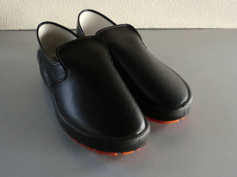  new goods made in Japan .. rubber food for kitchen use she unknown to glass pa-CG-001 black color kitchen shoes kitchen shoes cook wide width man and woman use slip-on shoes 28cm