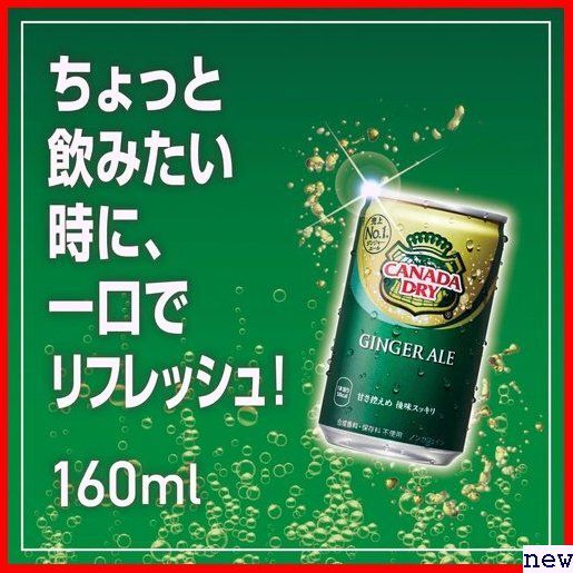 コカ・コーラ 160ml缶×30本 ジンジャーエール カナダドライ 190の画像3