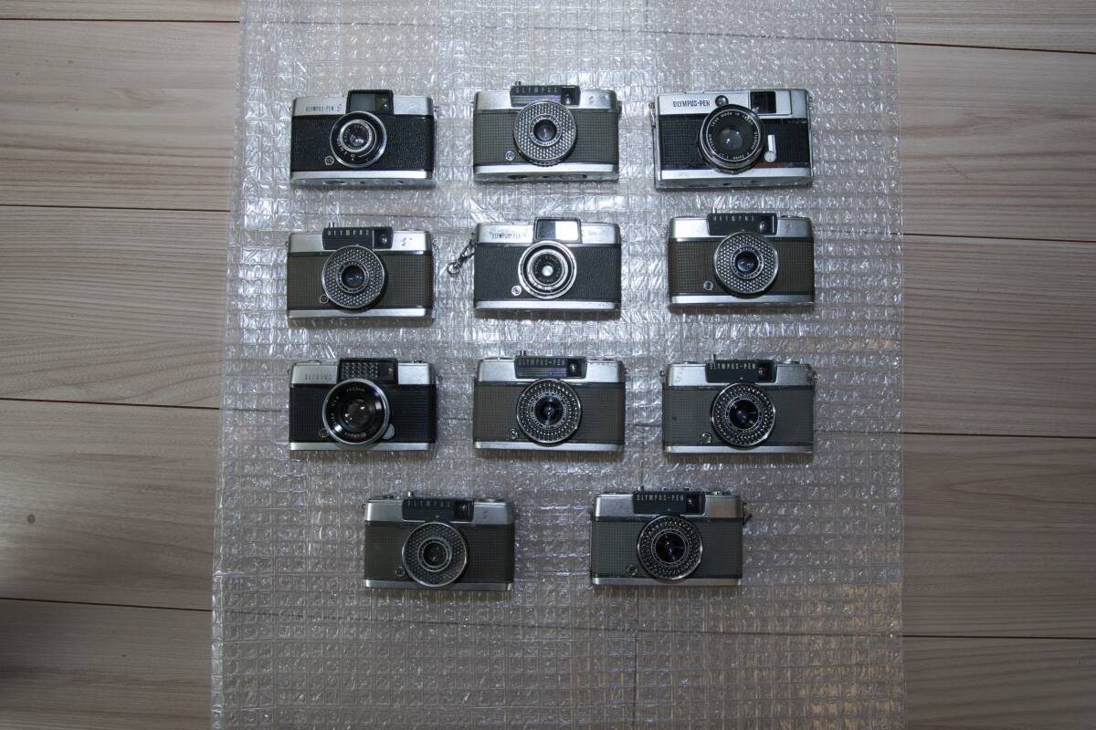 Olympus Pen EE half size other film camera 11 point set summarize * junk 