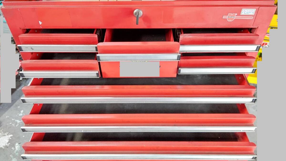  tool wagon tool Cart tool box tool storage shelves red used 