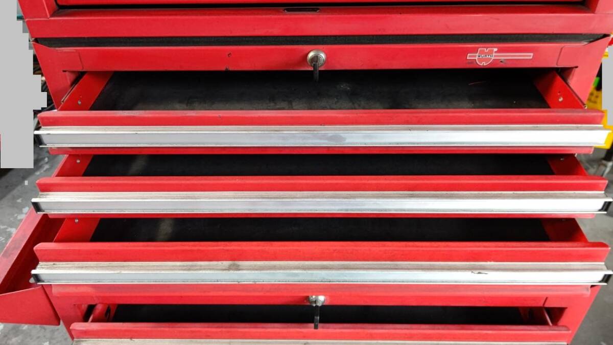  tool wagon tool Cart tool box tool storage shelves red used 